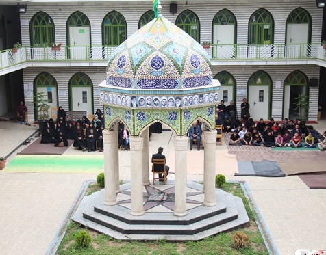 مراسم شهادت امام علی(ع) در جوار شهید گمنام حوزه علمیه کوتنا شهرستان قائم‎شهر برگزار شد