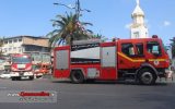 مانور خودرویی آتش‌نشانان در قائم‌شهر